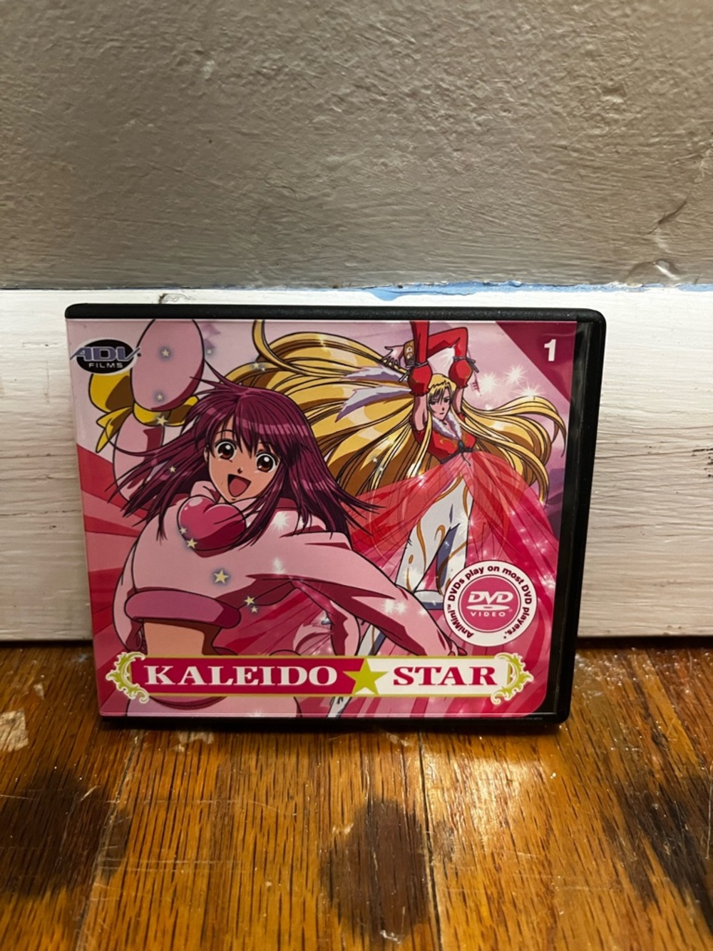 Kaleido Star DVD Volume 1 - Pink Anime Cover